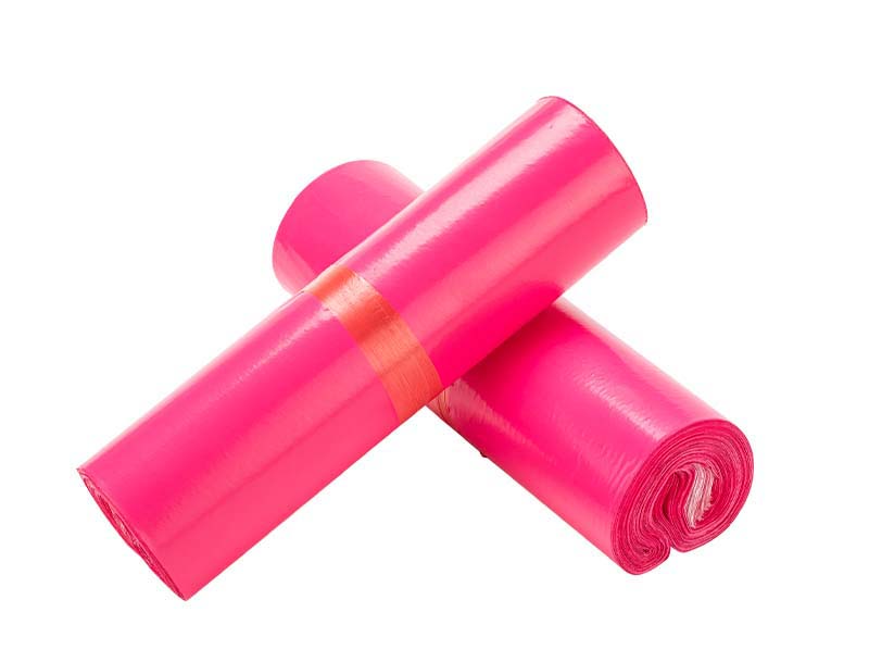 瑶海玫红色快递袋-02